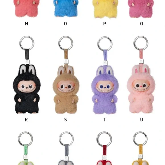 POP MART “T” Letter LABUBU THE MONSTERS Pin for Love Series Vinyl Plush Pendant - Picture 12 of 14